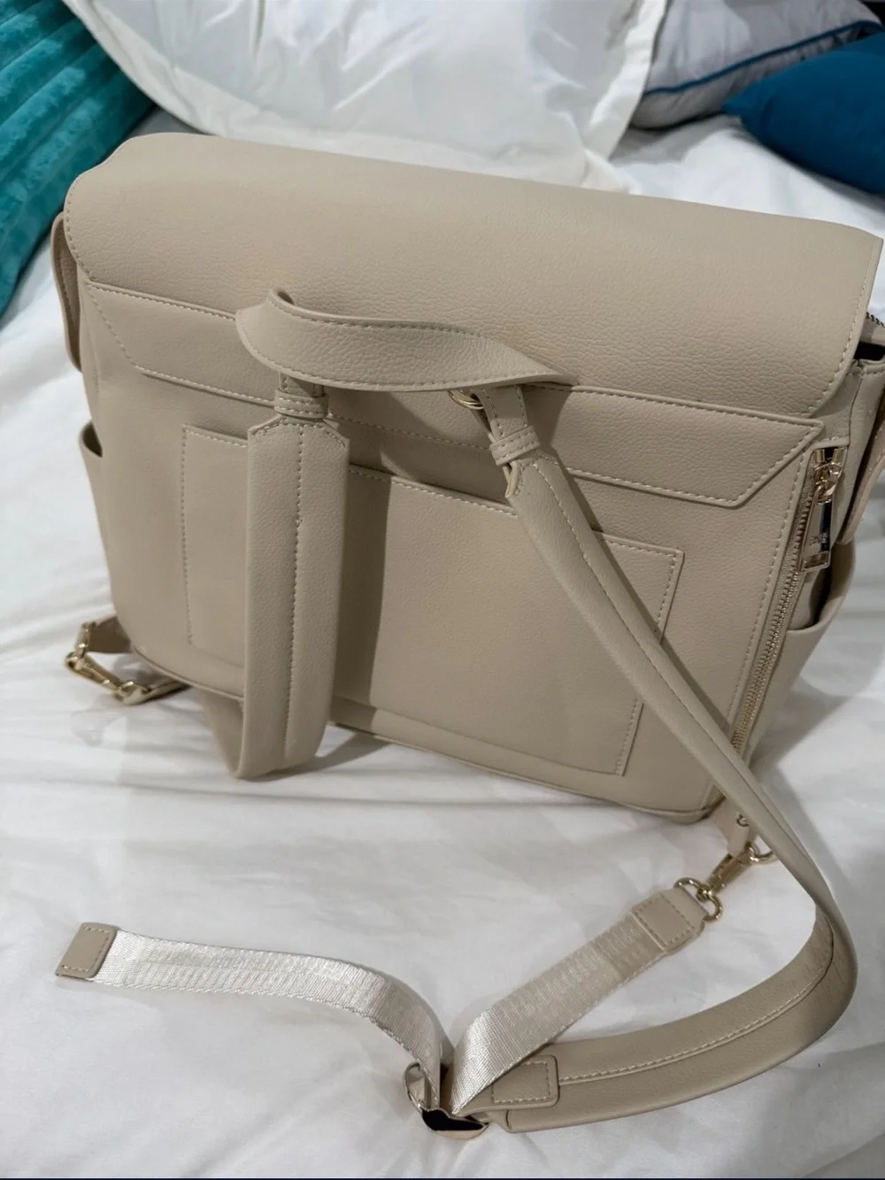 Minimal Cream Baby Backpack Bag